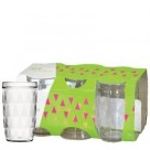 Copo Zumba Suco 270ml Conjunto com 6 Peças Transparente para Bebidas – Durável e Resistente
