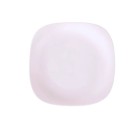 Prato de Vidro Branco 27cm Quadrado Opaline Plaza – Louça Resistente, Moderna para Mesa Posta Sofisticada e Refeições Completas