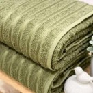 Toalha de Rosto Felpuda Comfort Verde 45x75cm Alta Absorção Toque Macio para Banheiro e Lavabo