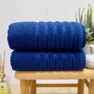 Toalha de Rosto Felpuda Comfort Azul 45x75cm Alta Absorção Toque Macio para Banheiro e Lavabo
