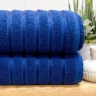 Toalha de Rosto Felpuda Comfort Azul 45x75cm Alta Absorção Toque Macio para Banheiro e Lavabo