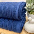 Toalha de Banho Felpuda Comfort Azul 70x140cm Alta Absorção Toque Macio Conforto para Uso Diário