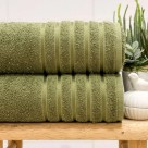 Toalha de Rosto Felpuda Comfort Verde 45x75cm Alta Absorção Toque Macio para Banheiro e Lavabo