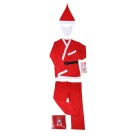 Fantasia Papai Noel 5 Peças Adulto – Casaco, Calça, Cinto, Gorro e Barba