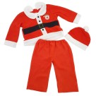 Fantasia Papai Noel 5 Peças Adulto – Casaco, Calça, Cinto, Gorro e Barba