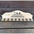 Porta Espeto Cantinho Do Churrasco De Parede