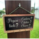 Porta Chaves em MDF Decorativo Suporte Para ate 5 Chaves