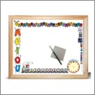 Quadro Branco Lousa Branca Infantil 40x50 Lousinha