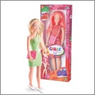 Boneca Girls Fashion Doll 43cm da Milk Brinquedos, Brinquedo Educativo e Realista para Crianças a partir de 3 anos
