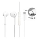 FONE DE OUVIDO COM MICROFONE INTRA AURICULAR H35 TIPO C BRANCO UN.