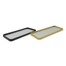 Bandeja Decorativa de Vidro Espelhado 30x11,8x1,5cm Elegante Sofisticada para Decoração de Sala Quarto Banheiro e Aparador