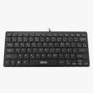 TECLADO OFFICE WIRE CONTROLE DE MIDIA ERGONOMICO PRETO LETRON