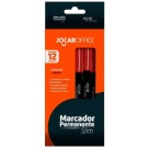 MARCADOR PERMANENTE SLIM VERMELHO CX C/12 UNDS