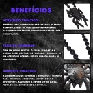 Colar Aranha de Borracha Halloween para Fantasias