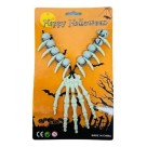 olar Homem e Mulher das Cavernas com Mão Dentes Crânios e Ossos - Fantasias de Halloween e Carnaval