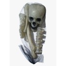 kit ossos 6 peças esqueleto crânio enfeite halloween jardim