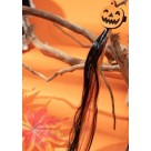 Mecha Colorida com Presilha Moda Infantil Abobora com Glitter Halloween