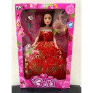 Boneca Bella Fashion Doll 30cm Articulada Moderna Princesa Acessório Vestido Rosa Pente Espelho Brinquedo Menina Moderna